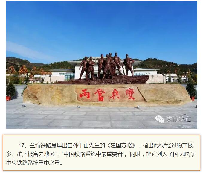 蘭渝鐵路最早由孫中山先生提出？在隴南，你不知道的事兒還有……